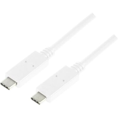 LogiLink CU0131 připojovací kabel, USB 3.2 typ C (Gen2) k nabíjení (HighSpeed Charging) a synchronizace, bílý 1 m LogiLink CU0131 připojovací kabel, USB 3.2 typ C (Gen2) k nabíjení (HighSpeed Charging) a synchronizace, bílý 1 m