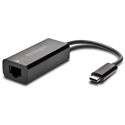 Kensington CA1100E USB-C na ethernetovém adaptéru, Thunderbolt 3, RJ-45 zdířce, Windows, Macbook a Chromebook – design Plug-and-Play, přímé a bezpečné připojení k internetu Kensington CA1100E USB-C na ethernetovém adaptéru, Thunderbolt 3, RJ-45 zdířce, Windows, Macbook a Chromebook – design Plug-and-Play, přímé a bezpečné připojení k internetu