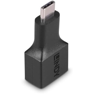 LINDY 41899 USB 3. 1 adaptér typ cm/AF, černý LINDY 41899 USB 3. 1 adaptér typ cm/AF, černý