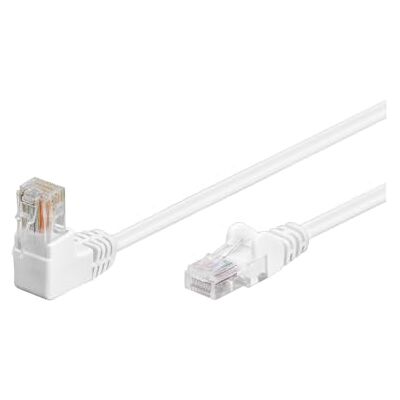 Goobay 94164 CAT 5e jednostranně zkosená síť / Ethernet kabel, U/UTP síťový kabel, bílý; vnitřní vodič CCA, 1x RJ45 konektor 90° (8P8C); 2 metry Goobay 94164 CAT 5e jednostranně zkosená síť / Ethernet kabel, U/UTP síťový kabel, bílý; vnitřní vodič CCA, 1x RJ45 konektor 90° (8P8C); 2 metry