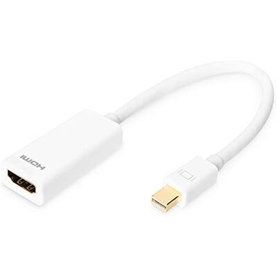 Digitus ASSMANN Mini DisplayPort grafický adaptér, mDP k HDMI typu A, Full HD 60Hz, DP++ Dual-Mode, 1920 x 1080 pixelů, bílý AK-340404-001-W Digitus ASSMANN Mini DisplayPort grafický adaptér, mDP k HDMI typu A, Full HD 60Hz, DP++ Dual-Mode, 1920 x 1080 pixelů, bílý AK-340404-001-W