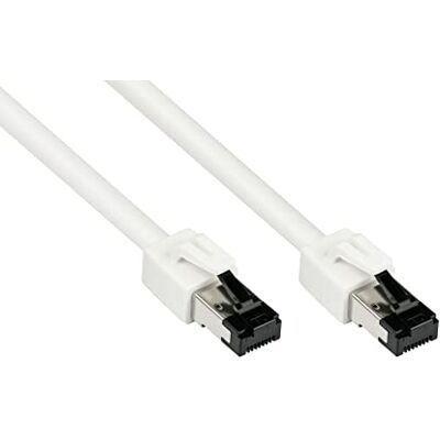 Good Connections PREMIUM Cat. 8.1 propojovací kabel 0,5 m RNS chránič nosního nosu -S/FTP- 40GB/2000MHz měděný vodič CU bez halogenů LSZH síťový kabel LAN kompatibilní s CAT. 7 / 6A / 6 / 5e Good Connections PREMIUM Cat. 8.1 propojovací kabel 0,5 m RNS chránič nosního nosu -S/FTP- 40GB/2000MHz měděný vodič CU bez halogenů LSZH síťový kabel LAN kompatibilní s CAT. 7 / 6A / 6 / 5e