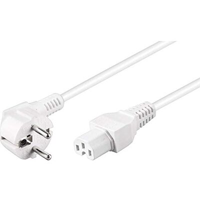 Goobay 30370 kabel pro teplé zařízení se zdířkou C15 síťový kabel pro tepelnou desku / napájecí kabel 3pólový / CEE kabel konektor pro horké spotřebiče zástrčka pro ohřívače bílá 2 m Goobay 30370 kabel pro teplé zařízení se zdířkou C15 síťový kabel pro tepelnou desku / napájecí kabel 3pólový / CEE kabel konektor pro horké spotřebiče zástrčka pro ohřívače bílá 2 m