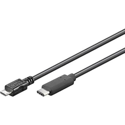PremiumCord Propojovací kabel USB-C, nabíjecí kabel až 2,5 W, datový kabel až 480 Mbit/s, USB typ C konektor na typu Micro konektor, trojité odstínění, barva černá, délka 0,6 m PremiumCord Propojovací kabel USB-C, nabíjecí kabel až 2,5 W, datový kabel až 480 Mbit/s, USB typ C konektor na typu Micro konektor, trojité odstínění, barva černá, délka 0,6 m