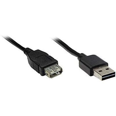 Good Connections Prodlužovací kabel USB 2. 0 EASY konektor A na zdířku A, černý, 1 m Good Connections Prodlužovací kabel USB 2. 0 EASY konektor A na zdířku A, černý, 1 m