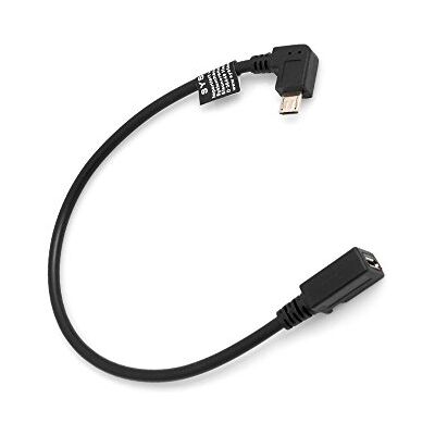 SYSTEM-S Micro USB 90° Links gewinkelt Winkelstecker zu Micro USB Buchse Circa 27cm Adapter Kabel Verlängerung SYSTEM-S Micro USB 90° Links gewinkelt Winkelstecker zu Micro USB Buchse Circa 27cm Adapter Kabel Verlängerung