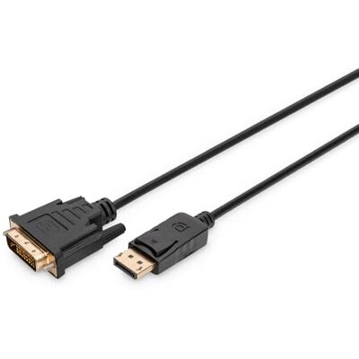 Digitus DisplayPort adaptérový kabel, DP DVI (24+1) St/St, 2. 0m, m/interlock, DP 1. 1a komp.,CE černý Digitus DisplayPort adaptérový kabel, DP DVI (24+1) St/St, 2. 0m, m/interlock, DP 1. 1a komp.,CE černý