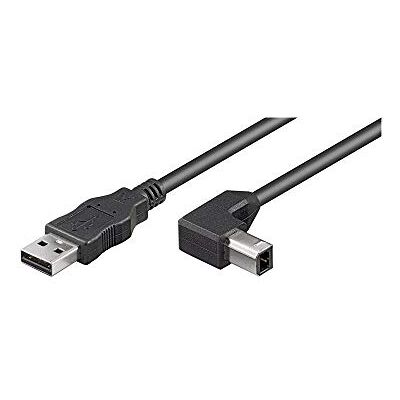 Goobay 50856 USB 2.0 auf USB B Druckerkabel 90 Grad Stecker / für Scanner & Drucker / Scannerkabel Universal kompatibel Dell Epson / Schwarz / 2 Meter Goobay 50856 USB 2.0 auf USB B Druckerkabel 90 Grad Stecker / für Scanner & Drucker / Scannerkabel Universal kompatibel Dell Epson / Schwarz / 2 Meter
