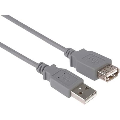 PremiumCord USB 2.0 prodlužovací kabel 3 m, datový kabel HighSpeed až 480 Mbit/s, nabíjecí kabel, USB 2.0 typ A zdířka na zástrčku, 2x stíněný, barva šedá, délka 3 m PremiumCord USB 2.0 prodlužovací kabel 3 m, datový kabel HighSpeed až 480 Mbit/s, nabíjecí kabel, USB 2.0 typ A zdířka na zástrčku, 2x stíněný, barva šedá, délka 3 m