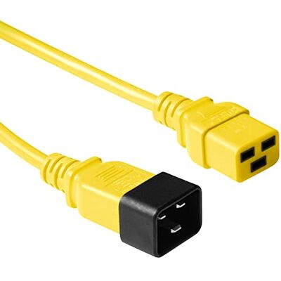 ACT C19 na C20 kabel pro studená zařízení prodloužení 0,6 m, žlutý – AK5100 ACT C19 na C20 kabel pro studená zařízení prodloužení 0,6 m, žlutý – AK5100