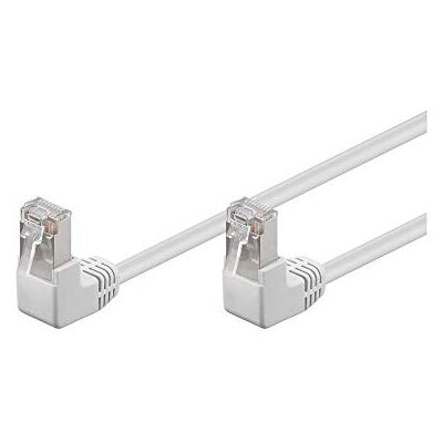 goobay 96060 CAT 5e Patchkabel 2x 90° Gewinkelt, F/UTP, Weiß goobay 96060 CAT 5e Patchkabel 2x 90° Gewinkelt, F/UTP, Weiß