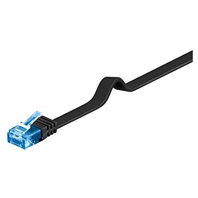 Goobay 96312 CAT 6A Kabel Flachkabel / U/UTP Patchkabel / 500 MHz Netzwerkkabel flach / RJ45 Stecker Internetkabel / Flaches LAN Kabel 1m / Schwarz / 1 Meter Goobay 96312 CAT 6A Kabel Flachkabel / U/UTP Patchkabel / 500 MHz Netzwerkkabel flach / RJ45 Stecker Internetkabel / Flaches LAN Kabel 1m / Schwarz / 1 Meter