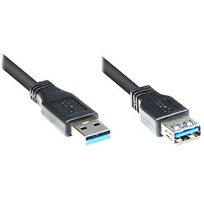 Good Connections Prodloužení USB 3.0 konektor A na zdířku A, černý, 3 m, ® Good Connections Prodloužení USB 3.0 konektor A na zdířku A, černý, 3 m, ®