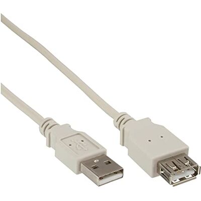 InLine 34603L USB 2. 0 prodloužení, konektor / zdířka, Typ-A, béžová, 3 m, bulk InLine 34603L USB 2. 0 prodloužení, konektor / zdířka, Typ-A, béžová, 3 m, bulk