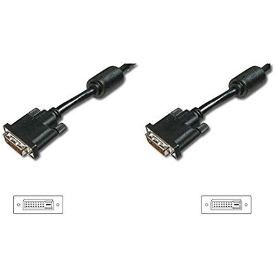 Digitus DVI kabel DVI-D (24+1) Full-HD 2m Dual Link, 30Hz, 2xferit kompatibilní s monitorem, TV, PC Digitus DVI kabel DVI-D (24+1) Full-HD 2m Dual Link, 30Hz, 2xferit kompatibilní s monitorem, TV, PC