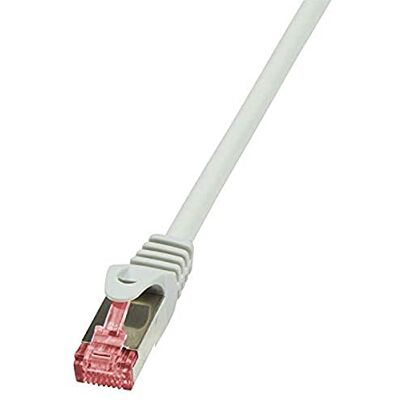 LogiLink CQ2012S RJ45 síťový kabel, propojovací kabel CAT 6 S/FTP 25. 00 cm šedý nehořlavý, s rastinovými nosy, 5 kusů LogiLink CQ2012S RJ45 síťový kabel, propojovací kabel CAT 6 S/FTP 25. 00 cm šedý nehořlavý, s rastinovými nosy, 5 kusů