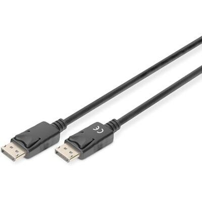 Digitus DisplayPort kabel UHD 4K/60Hz 2m se zamykáním, HBR 2 Displayport 1.2 kompatibilní s monitorem, herní grafická karta Digitus DisplayPort kabel UHD 4K/60Hz 2m se zamykáním, HBR 2 Displayport 1.2 kompatibilní s monitorem, herní grafická karta