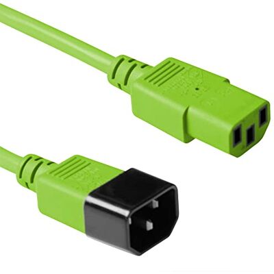 ACT C13 na C14 kabel pro studené spotřebiče prodloužení 1,8 m zelený -AK5114 ACT C13 na C14 kabel pro studené spotřebiče prodloužení 1,8 m zelený -AK5114