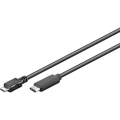 Goobay 67895 USB-C na Micro USB B kabel k mobilnímu telefonu / Micro USB 2. 0 konektor typu B / 480 Mbits kabel adaptéru 2,5 W / měděný vodič / černý / 0,2 metru Goobay 67895 USB-C na Micro USB B kabel k mobilnímu telefonu / Micro USB 2. 0 konektor typu B / 480 Mbits kabel adaptéru 2,5 W / měděný vodič / černý / 0,2 metru