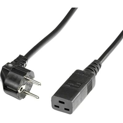 ROLINE Netzkabel Schutzkontakt- IEC320-C19 16A, schwarz, 3,0 m ROLINE Netzkabel Schutzkontakt- IEC320-C19 16A, schwarz, 3,0 m