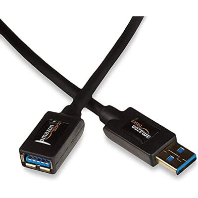 Amazon Basics USB typ A 3.0-Prodlužovací kabel A konektor na A zdířku, 2 m, černý Amazon Basics USB typ A 3.0-Prodlužovací kabel A konektor na A zdířku, 2 m, černý