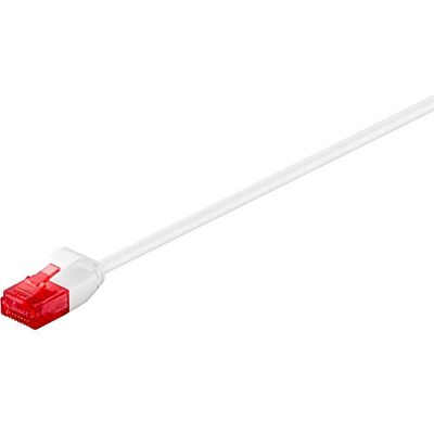 Goobay 93696 Cat 6 propojovací kabel, Lan kabel, 250Mhz, U/UTP kabel, pozlacený RJ45 konektor, ethernetový kabel plochý, POE Goobay 93696 Cat 6 propojovací kabel, Lan kabel, 250Mhz, U/UTP kabel, pozlacený RJ45 konektor, ethernetový kabel plochý, POE
