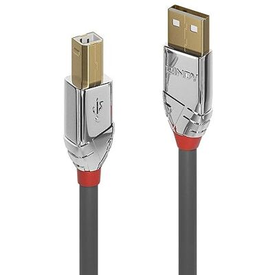 LINDY 36642 2m USB 2. 0 typ A na B kabel, Cromo Line, antracit LINDY 36642 2m USB 2. 0 typ A na B kabel, Cromo Line, antracit