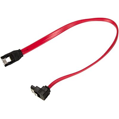 Ewent SATA III Kabel, Geschwindigkeit 6 Gbits mit Metallclips, SATA L-Type 90° abgewinkelt, Rot, 0,3 m Ewent SATA III Kabel, Geschwindigkeit 6 Gbits mit Metallclips, SATA L-Type 90° abgewinkelt, Rot, 0,3 m