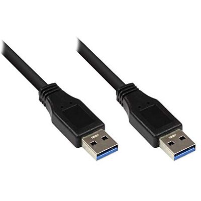 Good Connections Připojovací kabel USB 3. 0 konektor A na konektor A fóliové a pletivové stínění, měděné žíly (OFC) Super Speed až 5 Gbit/s, kompatibilní s USB 2. 0 / 1. 0 černý, 5 m Good Connections Připojovací kabel USB 3. 0 konektor A na konektor A fóliové a pletivové stínění, měděné žíly (OFC) Super Speed až 5 Gbit/s, kompatibilní s USB 2. 0 / 1. 0 černý, 5 m