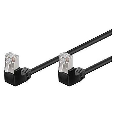 Goobay 96078 CAT 5e Patchkabel 2x 90° gewinkelt, F/UTP, Schwarz Goobay 96078 CAT 5e Patchkabel 2x 90° gewinkelt, F/UTP, Schwarz
