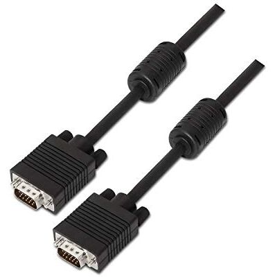 AISENS Cable Con FERRITA SVGA HDB15 15M Negro Macho A Macho A113-0075 AISENS Cable Con FERRITA SVGA HDB15 15M Negro Macho A Macho A113-0075