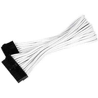 Silverstone SST-PP07-MBW Netzteil-Verlängerungskabel 30cm Motherboard 24pin auf 24pin, weiss Silverstone SST-PP07-MBW Netzteil-Verlängerungskabel 30cm Motherboard 24pin auf 24pin, weiss