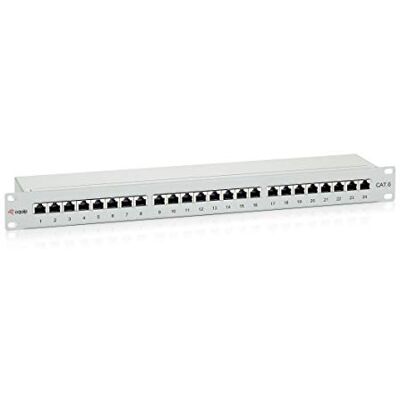 Equip Patch panel 24 x RJ45 Cat6 19" 1HE šedý Equip Patch panel 24 x RJ45 Cat6 19" 1HE šedý