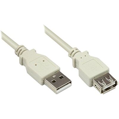 Good Connections 2511-OF5 prodlužovací kabel USB 2. 0 konektor A na zdířce A, 5 m šedý Good Connections 2511-OF5 prodlužovací kabel USB 2. 0 konektor A na zdířce A, 5 m šedý