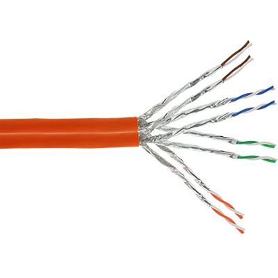 InLine 77050I Duplex instalační kabel Cat.7a, S/FTP (PiMF), 2x 4x2x0,58 AWG23, 1200 MHz, bez halogenů, oranžová, 50 m InLine 77050I Duplex instalační kabel Cat.7a, S/FTP (PiMF), 2x 4x2x0,58 AWG23, 1200 MHz, bez halogenů, oranžová, 50 m