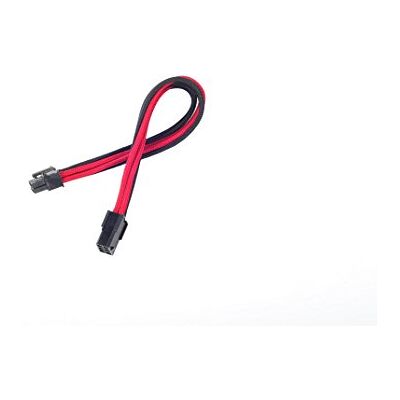 Silverstone SST-PP07-IDE6BR prodlužovací kabel síťového zdroje 25 cm 6pin na PCI-E 6pin, černý/červený Silverstone SST-PP07-IDE6BR prodlužovací kabel síťového zdroje 25 cm 6pin na PCI-E 6pin, černý/červený