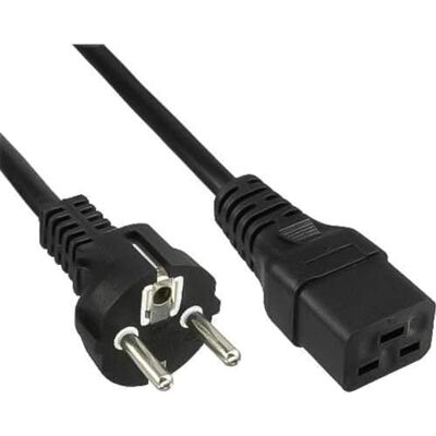 PremiumCord 230V napájecí kabel 3 m, napájecí kabel s uzemňovacím kontaktem pro zdířku C19, IEC 320, 3pólový, PC, černá barva PremiumCord 230V napájecí kabel 3 m, napájecí kabel s uzemňovacím kontaktem pro zdířku C19, IEC 320, 3pólový, PC, černá barva