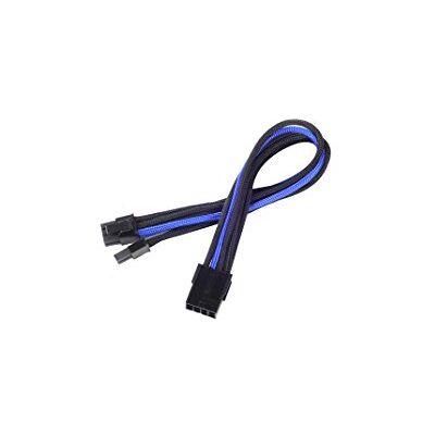 Silverstone SST-PP07-PCIBA – prodlužovací kabel síťového zdroje 25 cm 8pin na PCI-E 6+2pin, černá/modrá Silverstone SST-PP07-PCIBA – prodlužovací kabel síťového zdroje 25 cm 8pin na PCI-E 6+2pin, černá/modrá