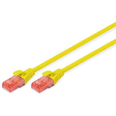 Digitus LAN kabel Cat 6 – 5 m – U/UTP nestíněný – žlutý 1 Gbit/s – PoE++ – AWG 27/7 – LSZH – RJ45 síťový kabel Patchkabel – kompatibilní s Cat 6A a Cat 5e Digitus LAN kabel Cat 6 – 5 m – U/UTP nestíněný – žlutý 1 Gbit/s – PoE++ – AWG 27/7 – LSZH – RJ45 síťový kabel Patchkabel – kompatibilní s Cat 6A a Cat 5e