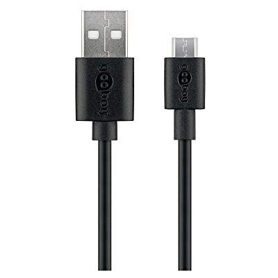 goobay 46800 Micro USB nabíjení a synchronizační kabel pro zařízení Android, černá goobay 46800 Micro USB nabíjení a synchronizační kabel pro zařízení Android, černá