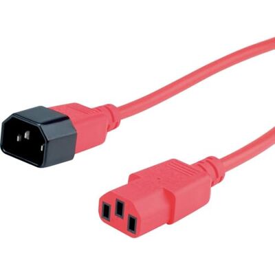 ROLINE Spojovací kabel k přístroji, IEC 320 C14 C13, červený, 1,8 m ROLINE Spojovací kabel k přístroji, IEC 320 C14 C13, červený, 1,8 m