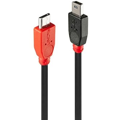 LINDY 31719 OTG Kabel Micro-B na Mini-B (2m, USB 2. 0) LINDY 31719 OTG Kabel Micro-B na Mini-B (2m, USB 2. 0)