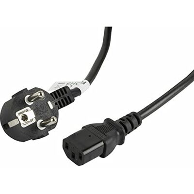 Lanberg CA-C13C-11CC-0030-BK CEE 7/7 Shuko zástrčka na Iec 320 C13 zdířka Síťový kabel VDE, 3m černý Lanberg CA-C13C-11CC-0030-BK CEE 7/7 Shuko zástrčka na Iec 320 C13 zdířka Síťový kabel VDE, 3m černý