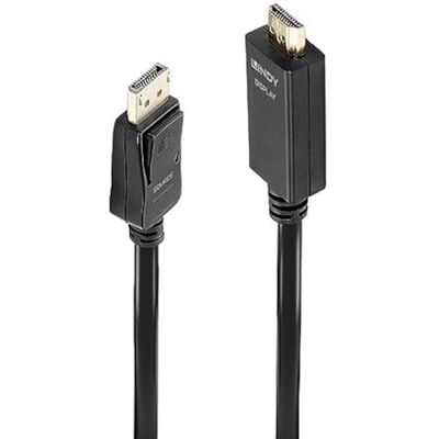 LINDY 36921 DisplayPort kabel HDMI 1. 4, 1 metr, Display Port 1. 2 4K 4096x2160@30Hz 10. 2G Kompatibilní s TV, Gaming, Monitor, Xbox, PS4, PS5, Blu-Ray, Soundbar. 2letá záruka černá LINDY 36921 DisplayPort kabel HDMI 1. 4, 1 metr, Display Port 1. 2 4K 4096x2160@30Hz 10. 2G Kompatibilní s TV, Gaming, Monitor, Xbox, PS4, PS5, Blu-Ray, Soundbar. 2letá záruka černá