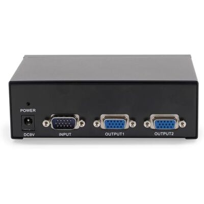 Waytex 29222 VGA-Splitter, 2 Bildschirme, 500 MHz, Splitter, 2 VGA-Buchsen, 1 PC auf 2 Monitore, Entfernung bis zu 65 m, Auflösung 2048 x 1536 Waytex 29222 VGA-Splitter, 2 Bildschirme, 500 MHz, Splitter, 2 VGA-Buchsen, 1 PC auf 2 Monitore, Entfernung bis zu 65 m, Auflösung 2048 x 1536