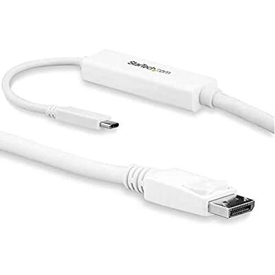 StarTech.com 3m kabel USB-C na DisplayPort 4K 60Hz kompatibilní Thunderbolt 3 USB typ C kabel bílý - StarTech.com 3m kabel USB-C na DisplayPort 4K 60Hz kompatibilní Thunderbolt 3 USB typ C kabel bílý -