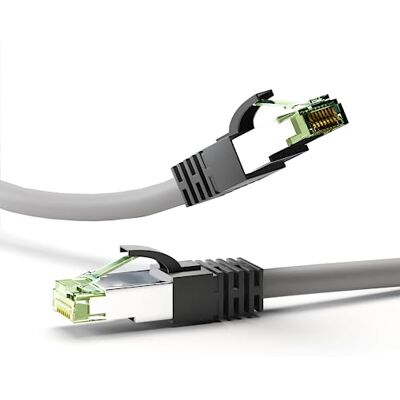 Goobay 55138 RJ45 patch kabel CAT 8.1 / RJ45 konektor / 8K Gaming PS5 Playstation 5 & Xbox / 2.000 MHz / OFC síťový kabel / DSL kabel / šedý / LAN kabel 3 m Goobay 55138 RJ45 patch kabel CAT 8.1 / RJ45 konektor / 8K Gaming PS5 Playstation 5 & Xbox / 2.000 MHz / OFC síťový kabel / DSL kabel / šedý / LAN kabel 3 m