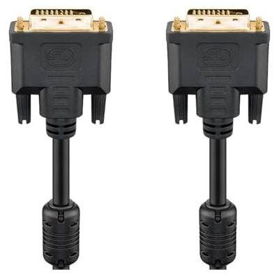 Goobay 93951 DVI D spojovací kabel / Full HD 1080p kabel monitoru / pozlacený konektor DVI D Dual Link (24+1 Pin) / kabel obrazovky prodloužení / černý / 15 m Goobay 93951 DVI D spojovací kabel / Full HD 1080p kabel monitoru / pozlacený konektor DVI D Dual Link (24+1 Pin) / kabel obrazovky prodloužení / černý / 15 m
