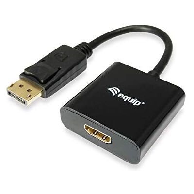 Equip DisplayPort zu HDMI Adapter – Kabel Interface/Gender Adapter (Displayport, HDMI, Männlich/weiblich, Schwarz, 1920 X 1080 Pixel) Equip DisplayPort zu HDMI Adapter – Kabel Interface/Gender Adapter (Displayport, HDMI, Männlich/weiblich, Schwarz, 1920 X 1080 Pixel)