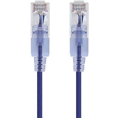 Monoprice 116318 SlimRun Cat6A ethernetový propojovací kabel Snagless RJ45 UTP čistý měděný drát, 10 G, 30 AWG, 0,3 m, fialová, balení 10 ks Monoprice 116318 SlimRun Cat6A ethernetový propojovací kabel Snagless RJ45 UTP čistý měděný drát, 10 G, 30 AWG, 0,3 m, fialová, balení 10 ks